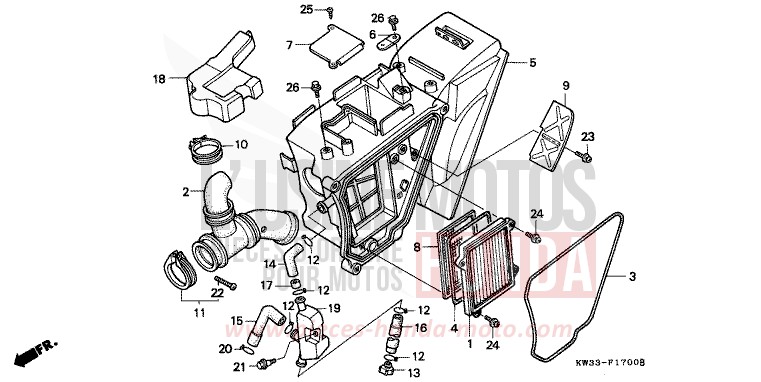 LUFTFILTER von Dominator 250 BLACK (NH1E) von 1988